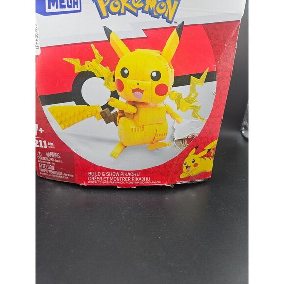 Mega Pokémon Build & Show Pikachu 211-Piece Building Toy For Ages 7+ - Picture 3 of 8